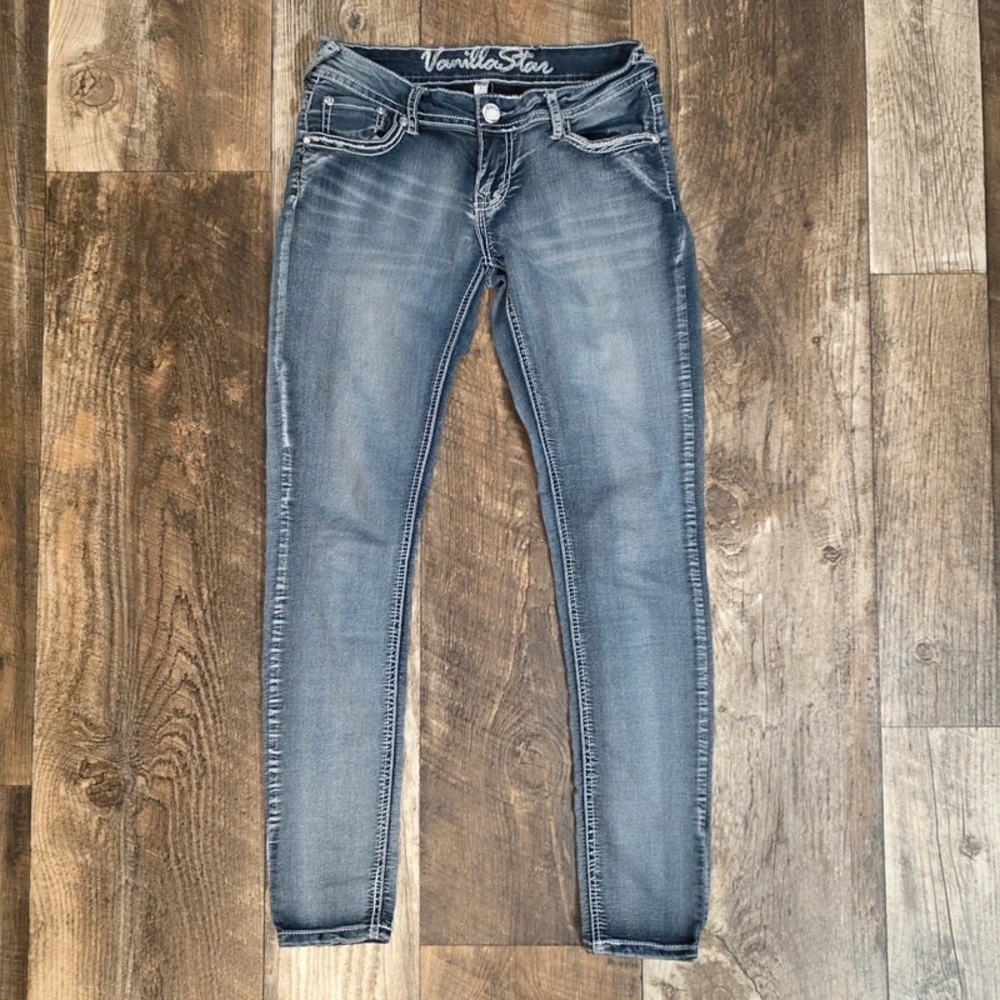 Vanilla Star Gray-Blue Skinny Jeans